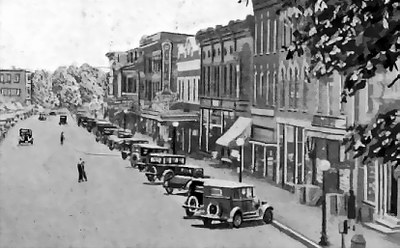 Riviera Theatre - Old Bw Photo Old Marquee